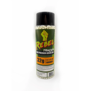 Rebel 6mm Tracer BBs - 3300ct Bottle (0.32g)